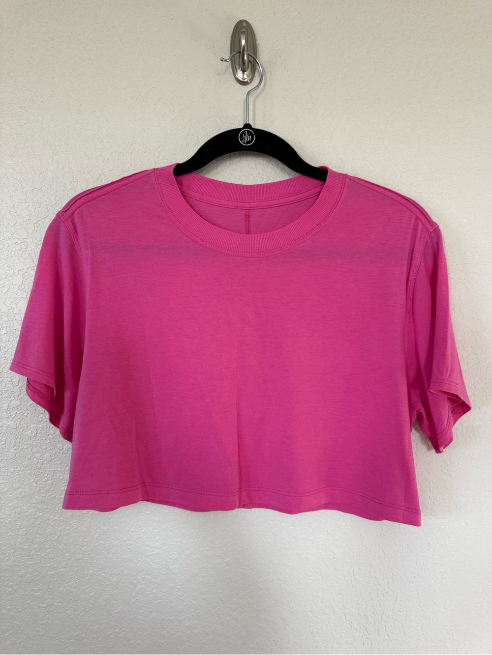 lululemon All Yours Crop Tee Sonic Pink Size 4 Boxy Cropped T-Shirt